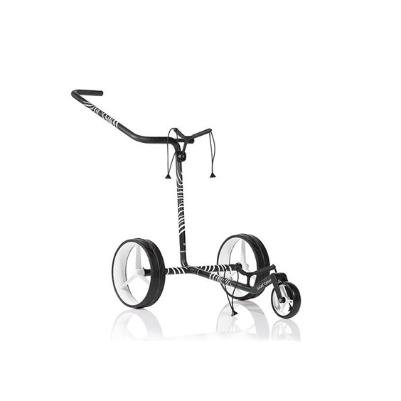 JuCad Carbon Zebra Manuell Golftrolley + Tragetasche