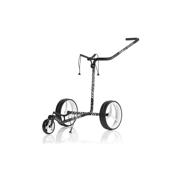 JuCad Carbon Zebra Manuell Golftrolley + Tragetasche