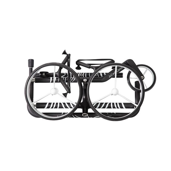 JuCad Carbon Zebra Manuell Golftrolley + Tragetasche