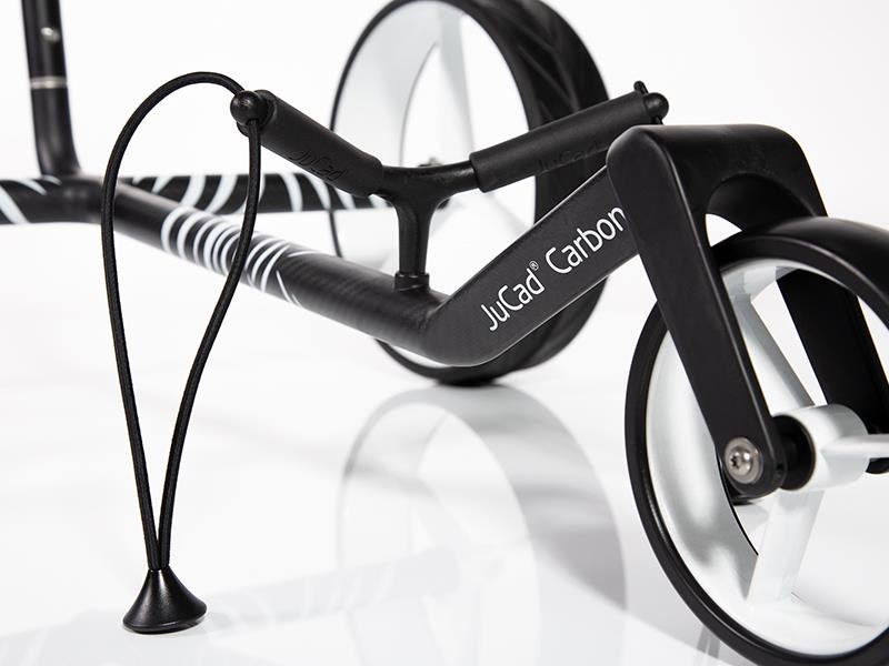 JuCad Carbon Zebra Manuell Golftrolley + Tragetasche