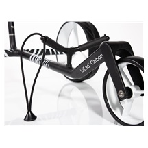 JuCad Carbon Zebra Manuell Golftrolley + Tragetasche