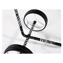 JuCad Carbon Zebra Manuell Golftrolley + Tragetasche