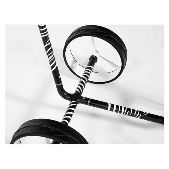 JuCad Carbon Zebra Manuell Golftrolley + Tragetasche