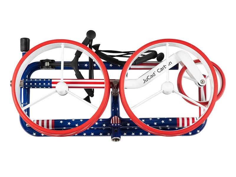 JuCad Carbon USA Manuell Golftrolley + Tragetasche