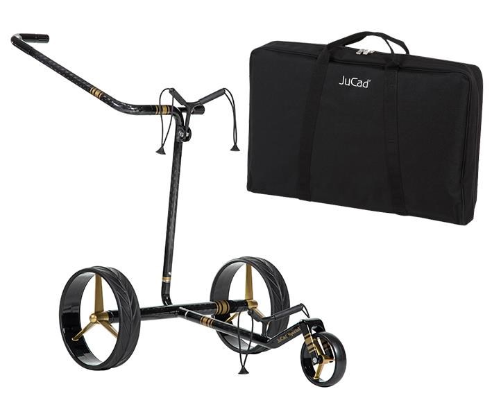JuCad Carbon Special Manuell Golftrolley + Tragetaschea
