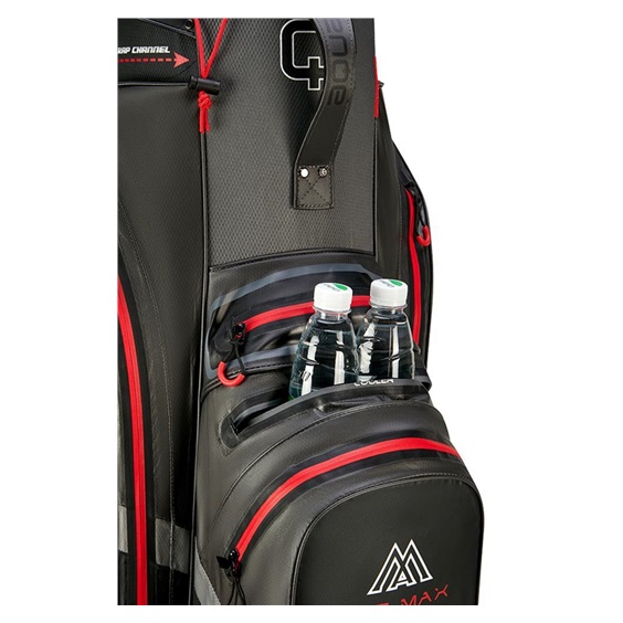 Big Max Aqua Silencio 4 Cartbag, grau/schwarz/rot