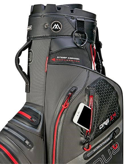 Big Max Aqua Silencio 4 Cartbag, grau/schwarz/rot
