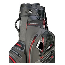 Big Max Aqua Silencio 4 Cartbag, grau/schwarz/rot
