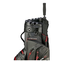 Big Max Aqua Silencio 4 Cartbag, grau/schwarz/rot