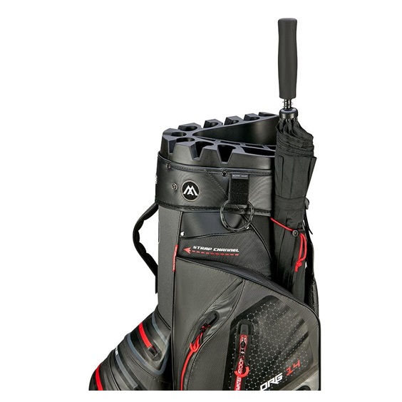 Big Max Aqua Silencio 4 Cartbag, grau/schwarz/rot