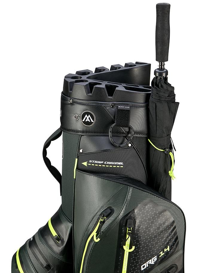 Big Max Aqua Silencio 4 Cartbag, forest grün/schwarz/limette