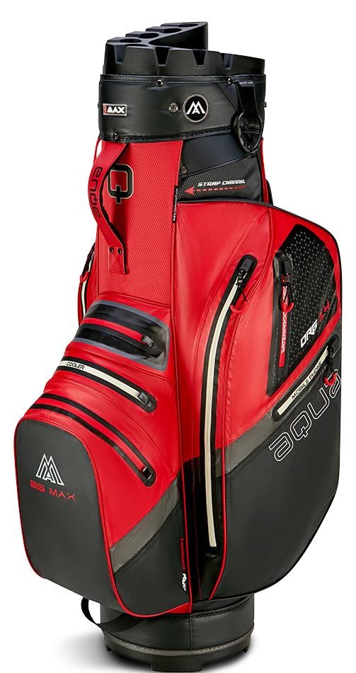 Big Max Aqua Silencio 4 Cartbag, rot/schwarz