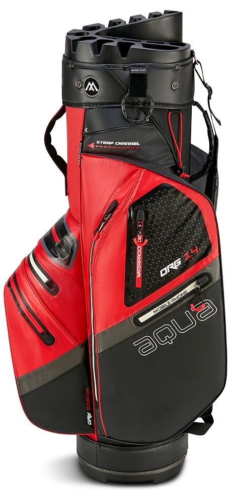 Big Max Aqua Silencio 4 Cartbag, rot/schwarz