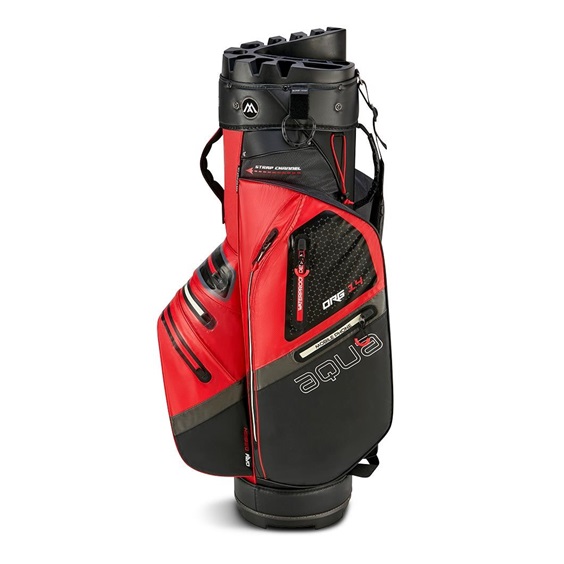Big Max Aqua Silencio 4 Cartbag, rot/schwarz