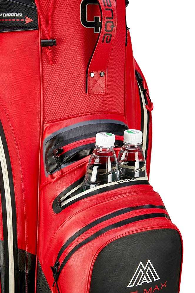 Big Max Aqua Silencio 4 Cartbag, rot/schwarz