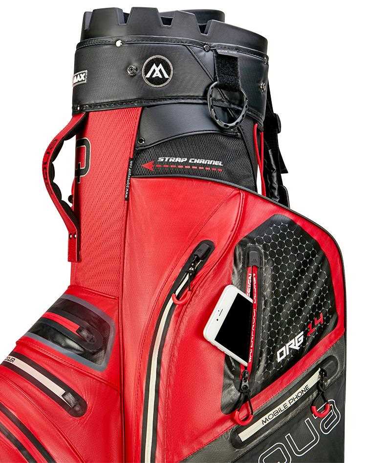 Big Max Aqua Silencio 4 Cartbag, rot/schwarz