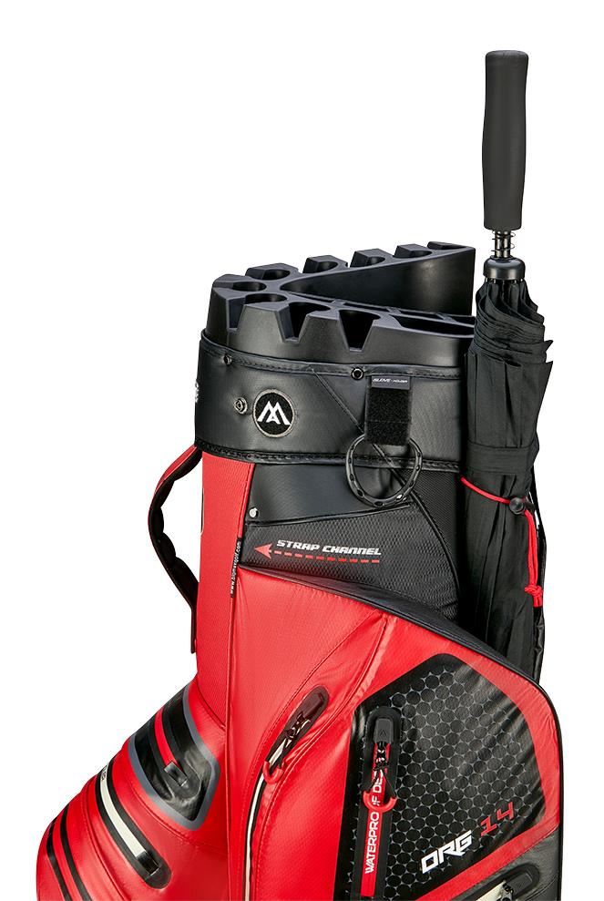 Big Max Aqua Silencio 4 Cartbag, rot/schwarz