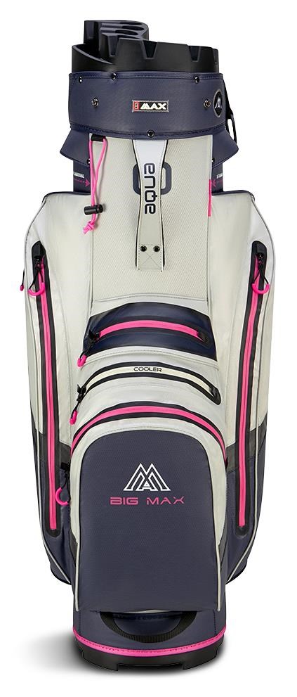Big Max Aqua Silencio 4 Cartbag, steel blue/off white/fuchsia