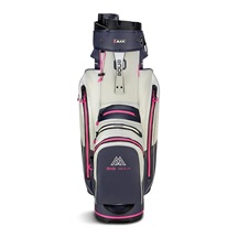 Big Max Aqua Silencio 4 Cartbag, steel blue/off white/fuchsia