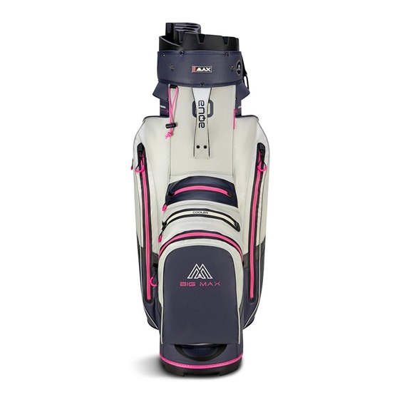 Big Max Aqua Silencio 4 Cartbag, steel blue/off white/fuchsia