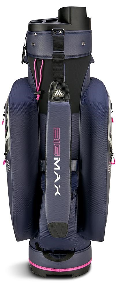 Big Max Aqua Silencio 4 Cartbag, steel blue/off white/fuchsia