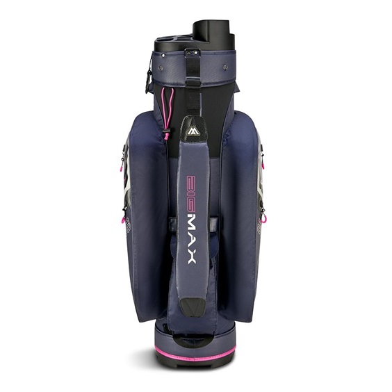 Big Max Aqua Silencio 4 Cartbag, steel blue/off white/fuchsia