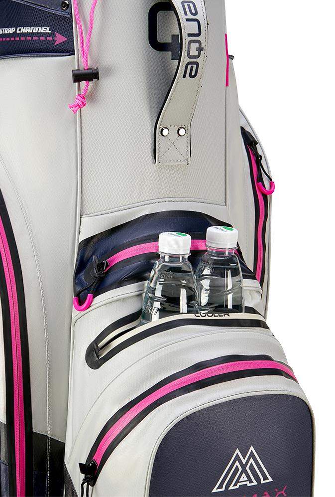 Big Max Aqua Silencio 4 Cartbag, steel blue/off white/fuchsia