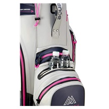 Big Max Aqua Silencio 4 Cartbag, steel blue/off white/fuchsia