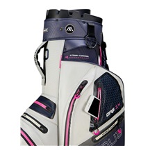 Big Max Aqua Silencio 4 Cartbag, steel blue/off white/fuchsia