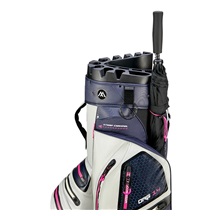 Big Max Aqua Silencio 4 Cartbag, steel blue/off white/fuchsia
