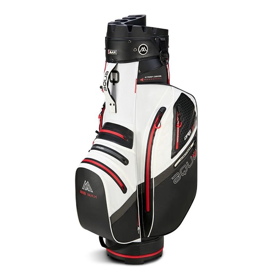 Big Max Aqua Silencio 4 Cartbag, weiss/schwarz/rot