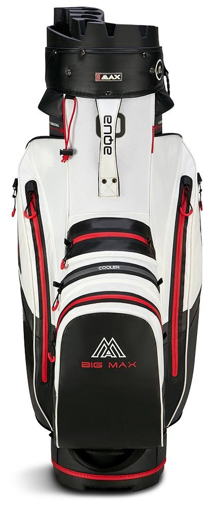 Big Max Aqua Silencio 4 Cartbag, weiss/schwarz/rot