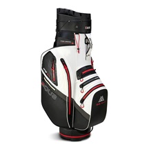 Big Max Aqua Silencio 4 Cartbag, weiss/schwarz/rot