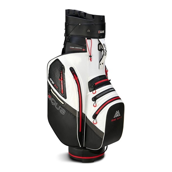 Big Max Aqua Silencio 4 Cartbag, weiss/schwarz/rot