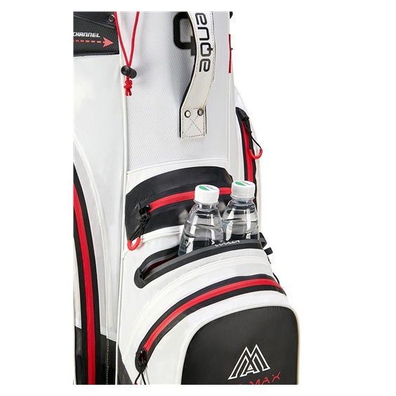 Big Max Aqua Silencio 4 Cartbag, weiss/schwarz/rot