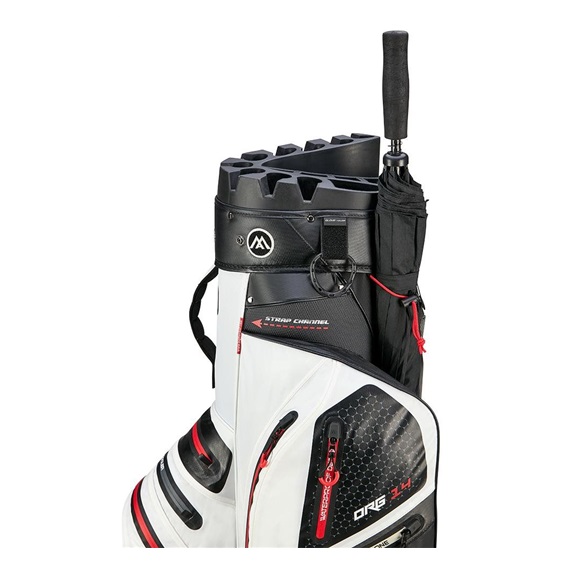 Big Max Aqua Silencio 4 Cartbag, weiss/schwarz/rot