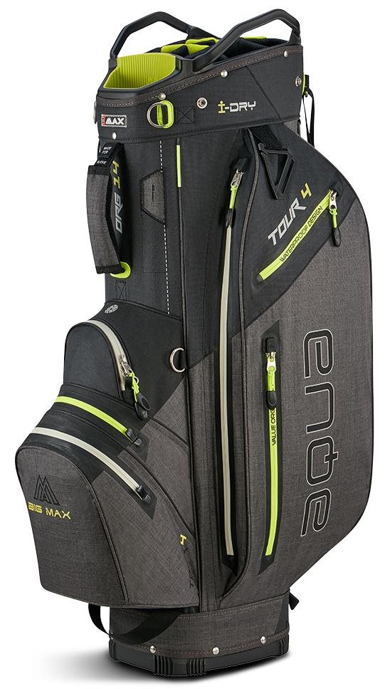 Big Max Aqua Tour 4 Cartbag, schwarz/grau/limette