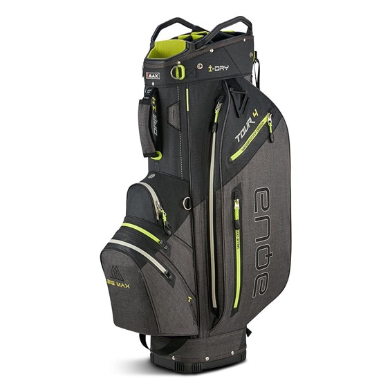 Big Max Aqua Tour 4 Cartbag, schwarz/grau/limette