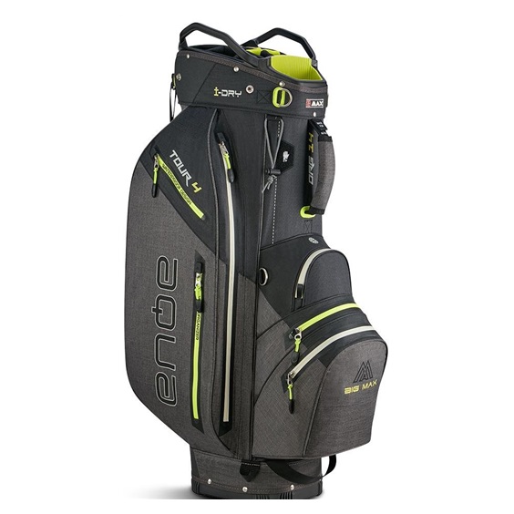 Big Max Aqua Tour 4 Cartbag, schwarz/grau/limette