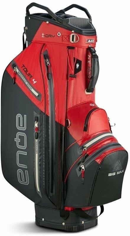 Big Max Aqua Tour 4 Cartbag, rot/schwarz