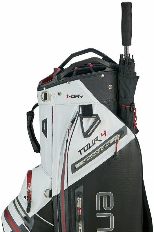 Big Max Aqua Tour 4 Cartbag, white/black/merlot