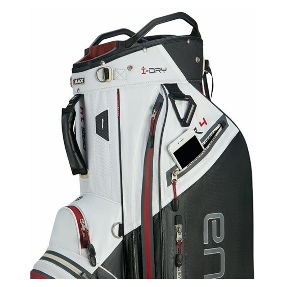 Big Max Aqua Tour 4 Cartbag, white/black/merlot