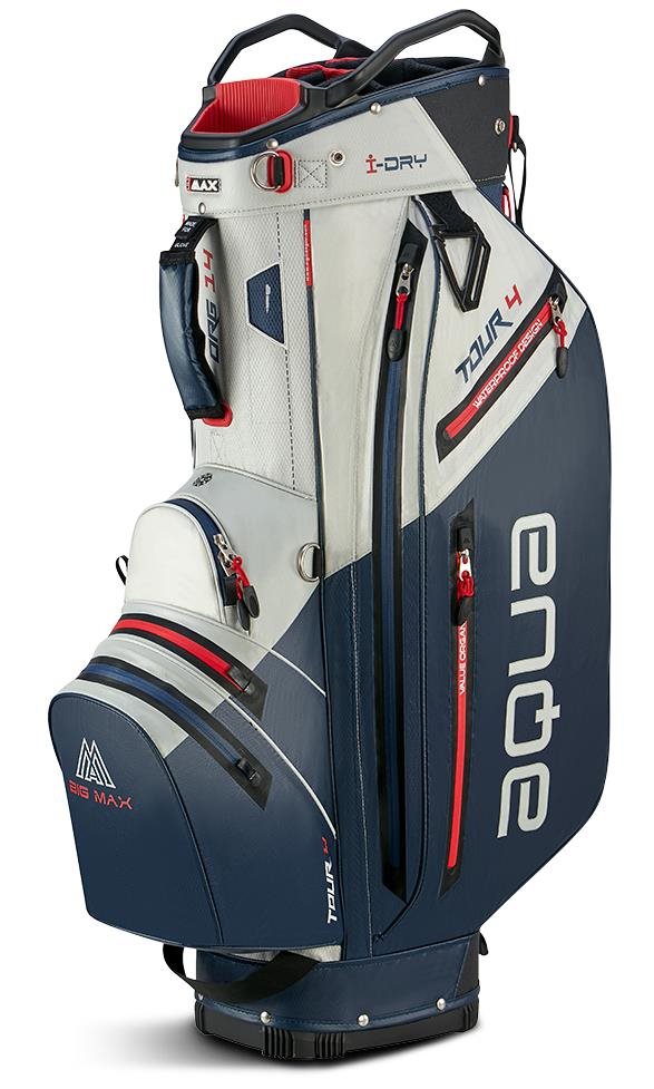 Big Max Aqua Tour 4 Cartbag, weiss/dunkelblau/rot