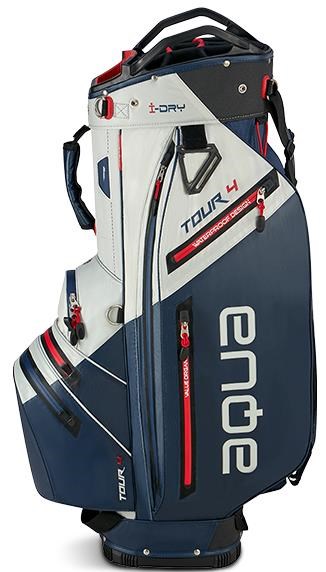 Big Max Aqua Tour 4 Cartbag, weiss/dunkelblau/rot