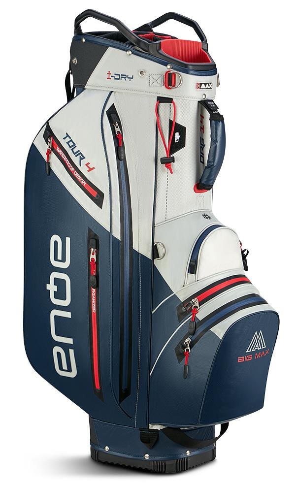 Big Max Aqua Tour 4 Cartbag, weiss/dunkelblau/rot