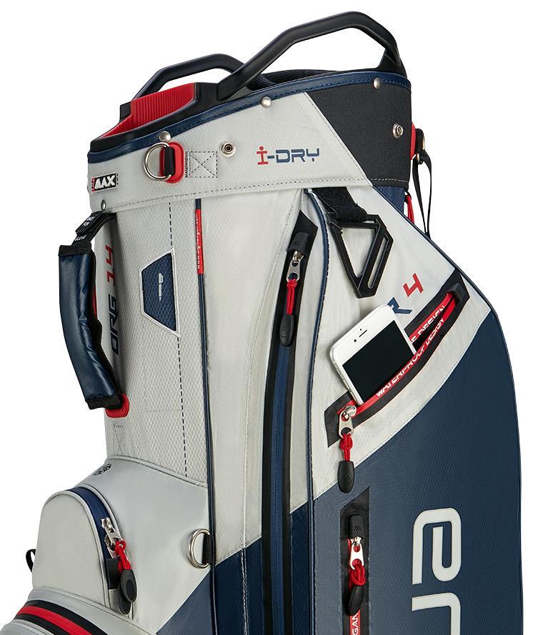 Big Max Aqua Tour 4 Cartbag, weiss/dunkelblau/rot
