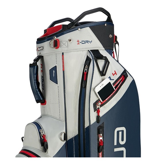 Big Max Aqua Tour 4 Cartbag, weiss/dunkelblau/rot