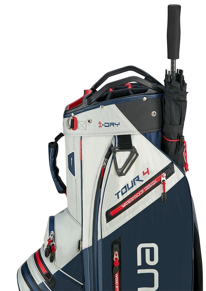 Big Max Aqua Tour 4 Cartbag, weiss/dunkelblau/rot