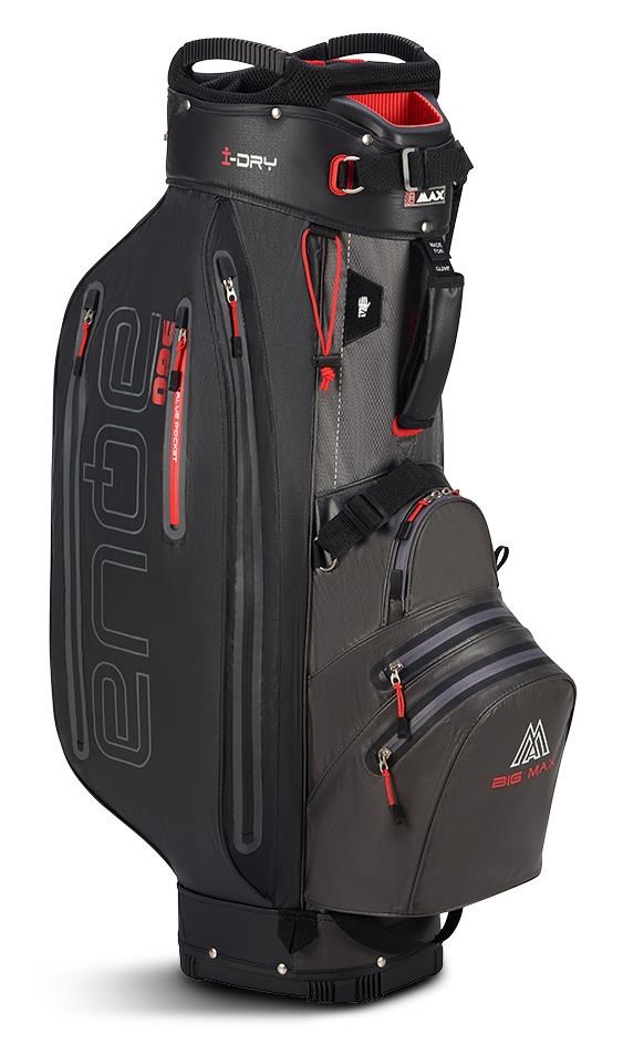 Big Max Aqua Sport 360 Cartbag, grau/schwarz/rot