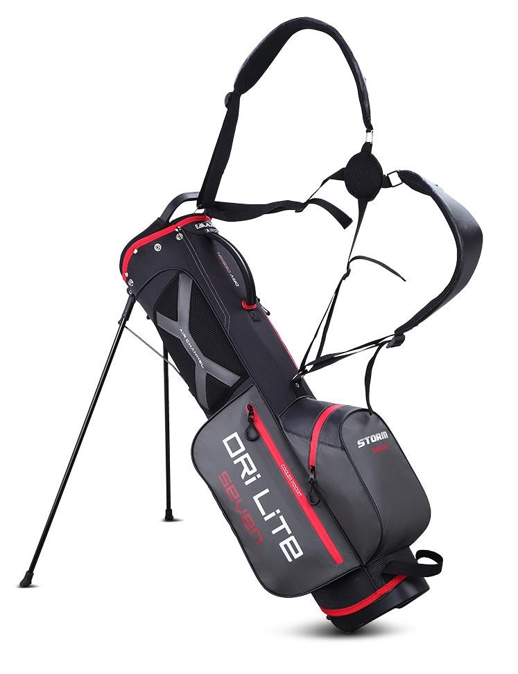 Big Max Dri Lite Seven G Standbag, schwarz/rot